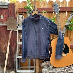 Puma Corduroy Zip Up Track Jacket.